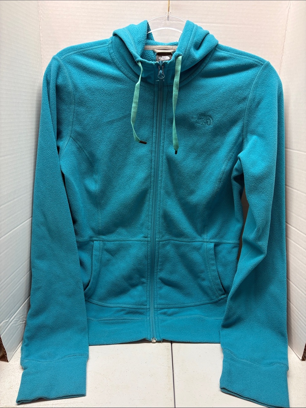 The North Face Teal Full-Zip Fleece Hoodie